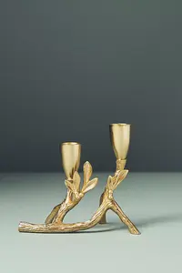 Candelabro y soporte de aluminio de calidad superior Estilo antiguo Metal Craft & Art Fancy Venta caliente para ocasiones navideñas Set - Product Image 3