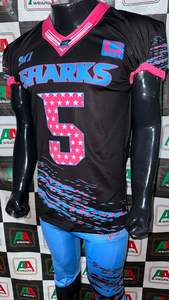 Jersey de fútbol americano bordado de talla grande transpirable estirable sublimación pantalones Pakistán hecho fotos reales hecho en fábrica - Product Image 6