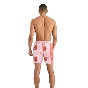 Short de bain pour hommes de haute qualité avec logo personnalisé 100% polyester motif solide deux poches latérales vêtements de plage décontractés prix de gros - Product Image 6
