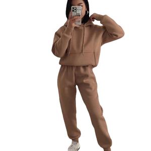 Conjunto Deportivo de Dos Piezas para Mujer, Invierno, Estampado, Transpirable, de Secado Rápido, Sudadera con Capucha Informal de Alta Calidad, Ropa Deportiva para Gimnasio - Product Image 6