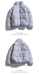 Men's Premium Quality Solid Zip up Oversize Puffer <b>Jacket</b> Winter <b>Warm</b> Custom Quilted <b>Waterproof</b> High Quality Down Men's <b>Jackets</b> - Product Image 4