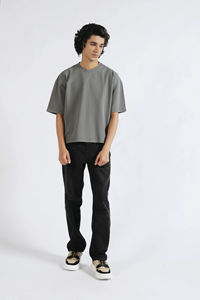 Camiseta Extra Grande para Hombre, 100% Algodón Grueso, Ecológica, con Logotipo Personalizado, Estampado en Serigrafía, Estilo Urbano, Precio al por Mayor - Product Image 2