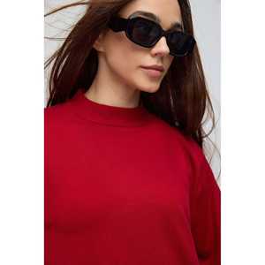 Pull décontracté oversize à col cycliste, élégant, méthode de tissage non tissé - Product Image 4