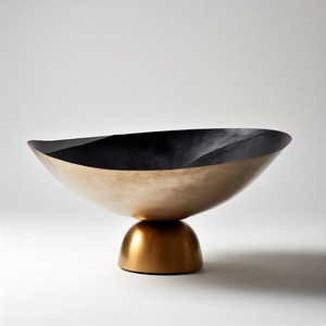 Bol à couronne en satin bol de service élégant en forme ronde personnalisée pour la décoration de service de mariage d'hôtel à la maison utiliser un bol - Product Image 3