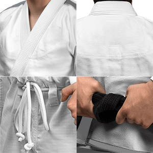 OEM Mens Jiu Jitsu Gi impresión personalizada Durable y transpirable BJJ Kimono con pantalones Ripstop para entrenamiento y torneos - Product Image 5