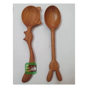 HANDCRAFTED NATURAL WOODEN SPOON ECO FRIENDLY <b>KITCHENWARE</b> CUSTOM LOGO AVAILABLE WHOLESALE BULK ORDER FROM VIETNAM - Product Image 1