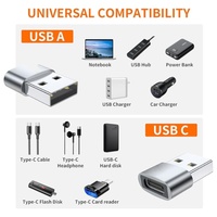 Mini USB Type C Femelle à Mâle OTG Adaptateur USB 3.0 Charge & Sync Câble de Données pour Téléphones Mobiles Etat Neuf