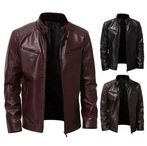 Fashionable High Quality Breathable Quick Dry Windproof 2023 New Design Motorbike Leather Jackets Factory Direct Sales Men's - Product Image 6
