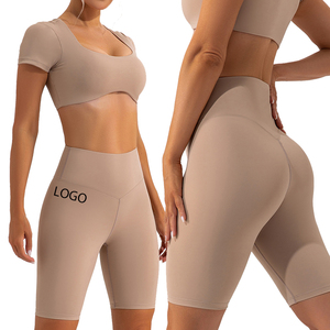 OEM Custom 2024 Sport Wear Two Pieces Sweatsuit with logo Gym Yoga <b>Sets</b> Customized Fitness Yoga <b>Sets</b> for Women - Product Image 2