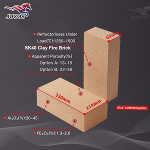 Sk40 lửa đất sét chịu lửa chamotte gạch nhiệt độ cao lò lót gạch cho lò tường lò sưởi và thiết bị công nghiệp - Product Image 3