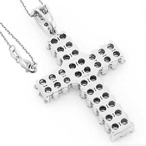 Colgante redondo de hip hop cruzado de moissanita con efecto helado VVS claridad regalo de cumpleaños para él colgante de hip hop para hombre - Product Image 4