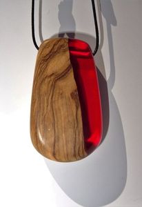 Colgante de resina de madera más vendido, fiesta, boda, uso hecho a mano, mango de madera y resina epoxi transparente, pendiente para regalo, calidad Premium - Product Image 3