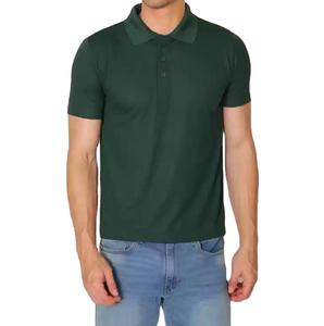 Botón corto de alta calidad para hombres, camisetas de Polo, logotipo personalizado, ropa de calle de verano transpirable, tarifa al por mayor a cuadros, informal, exterior - Product Image 1