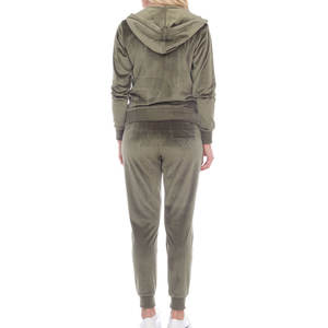 Chándal de terciopelo personalizado para mujer, ropa de calle transpirable con patrón sólido, talla grande, la mejor calidad, MOQ bajo para invierno - Product Image 4