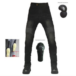 Durable Breathable Quick Dry D-Ride Moto <b>Biker</b> Moto <b>Jeans</b> Removable Armor Fading Design OEM Plus Size Motorbike Touring Pants - Product Image 5