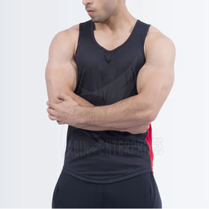 Nouveauté : Débardeurs de sport décontractés pour hommes, tricotés, personnalisables, en polyester et coton, confortables, de haute qualité, pour l'été - Product Image 2