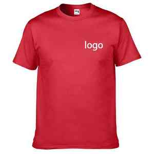 Camiseta 100% algodón manga corta promocional logotipo personalizado alta calidad personalizada - Product Image 5