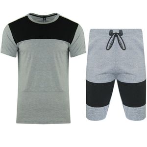 2025 été joggeurs costumes hommes 2 pièces sport salle de sport grande taille hommes Shorts Logo personnalisé survêtement ensemble pour hommes - Product Image 6