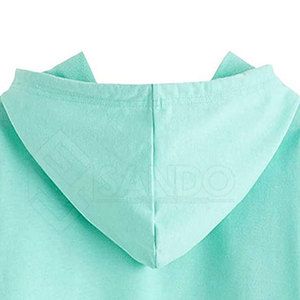 Top corto con estilo de alta calidad para mujer, sudaderas con capucha, precio al por mayor, nuevo diseño, Top corto para mujer, sudaderas con capucha - Product Image 4