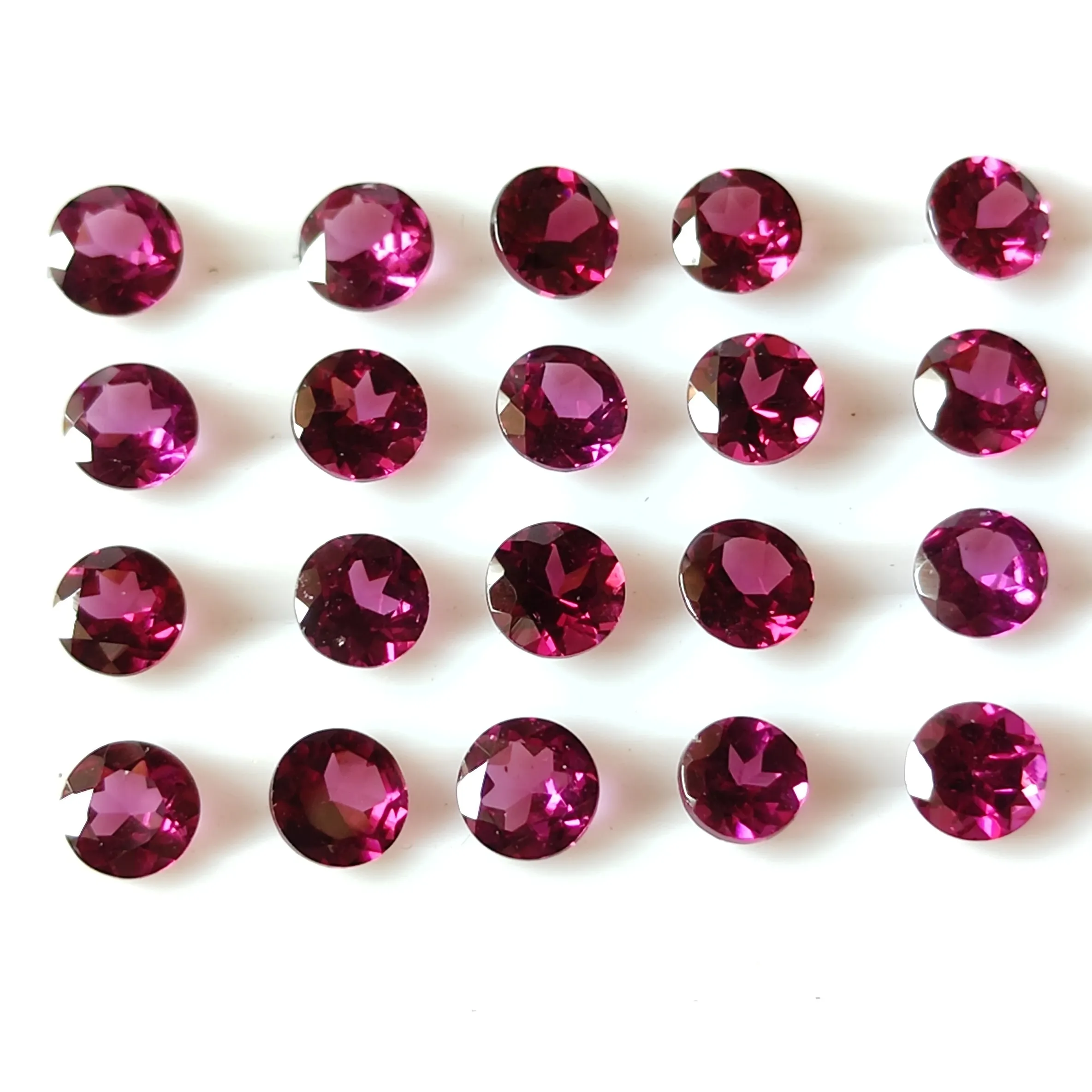 3mm tự nhiên Rhodolite Garnet vòng hình dạng lỏng mặt bán quý đá quý rất nhiều bán buôn