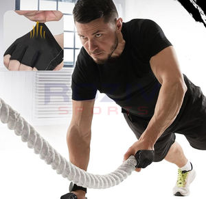 Gants de musculation en néoprène respirants et légers, demi-doigts, confortables, unisexes, vente en gros, design personnalisé, salle de sport - Product Image 4