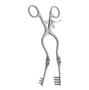 Rétracteur de retenue professionnel Sharp Beckman Adson auto-écarteur 4x4 broches 31.5 cm écarteur en acier inoxydable - Product Image 5