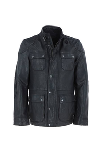 Veste en cuir de vache véritable vintage pour homme, de qualité supérieure, écologique, style streetwear, toile lavée, fermeture éclair, imperméable, respirante - Product Image 6