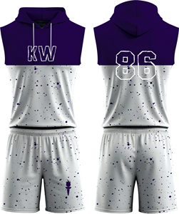 100% Kit de basket-ball léger en polyester Maillot à séchage rapide évacuant l'humidité Uniforme de basket-ball durable - Product Image 3