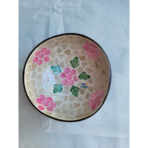 Bol en noix de coco naturel gravé à la main bol en coquille de noix de coco sculpté unique avec un design créatif pour la nourriture - Product Image 3