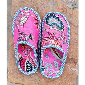Chaussures d'hiver pour chambre à coucher, pantoufles 100% en coton avec coutures horizontales, pantoufles en tissu de coton pour maison et maison - Product Image 5
