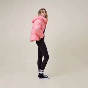Chaqueta acolchada con capucha acolchada de algodón de Color sólido cálido de alta calidad para mujer, chaquetas personalizadas con su propio logotipo y diseño de burbujas para mujer - Product Image 6