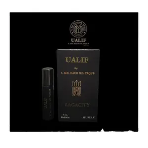 UALIF SAGACITY concentrato di lunga durata naturale 8 ML UNISEX ROLL ON ATTAR ideale IN tutte le stagioni uso quotidiano