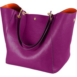 <b>Real</b> Cowhide <b>Leather</b> Women's Elegant Tote <b>Handbag</b> With Spacious Interior Designed For Office Commute And Daily Essentials - Product Image 2
