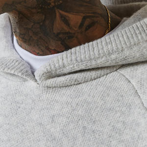 Sudadera con Capucha Gris para Hombre, 100% Algodón de Alta Calidad, Gruesa, de Felpa Francesa, Personalizable, con Hombros Caídos, Estilo Holgado - Product Image 2