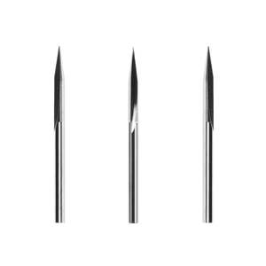 Snapmaker Compatible 3-Piece Carbide Tipped <b>Tungsten</b> Steel Alloy Router Bits 20 Included Angle Straight Groove V-shape for - Product Image 1