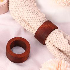 Rond de serviette en bois de qualité exportable pour porte-serviettes décoratif de forme ronde pour prix de gros décoratif de table et de mariage - Product Image 3