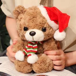 HECION Enfants Jouets Vente Chaude Très <span class=keywords><strong>Pas</strong></span> <span class=keywords><strong>Cher</strong></span> Noël Ours En Peluche Jouet Mignon Animal En Peluche Doux Poupée pour Filles Décoration De Noël - Product Image 3