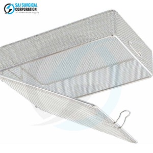 Tapa de Malla Fina de Acero Inoxidable para Cestas, Solución de Almacenamiento Manual, Duradera y Reutilizable para Instrumentos Médicos y Quirúrgicos en Hospitales - Product Image 3