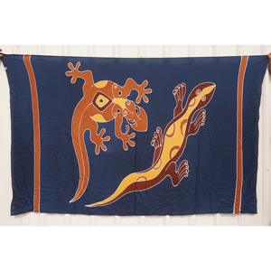 Sarongs hawaïens peints à la main en rayonne de qualité supérieure, paréo, vente en gros personnalisée, vêtements de plage, couverture, îles du Pacifique, HPGU034-02-200 - Product Image 1