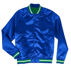 Vente chaude Mode Soie Satin En Gros Varsity Vestes Couleur Personnalisée Logo Hommes Bomber Veste Fabriqué au Pakistan 2024 - Product Image 1