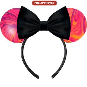 Ella. Accesorios Personalizados Hechos a Medida, Orejas de Ratón y Diseño de Lazo, Accesorio Eléctrico para el Cabello de Vinilo - Product Image 1