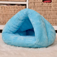Dreieckige Haustier-Hundematte Winter Warme Plüsch-Katzenbett-Hütte Verdickter Schlafsack für Kleine Hunde Katzen Haustierzubehör