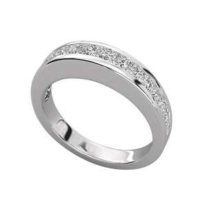Bague pour femme en diamant de culture - Or 9 carats - Product Image 1
