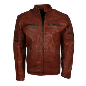 Chaqueta de invierno de cuero a la moda para hombre prendas de vestir exteriores de estilo elegante para uso diario chaqueta de invierno de cuero PU con estilo para hombre - Product Image 1