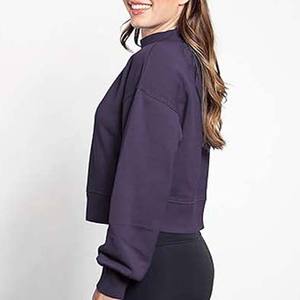 Sweat-shirt respirant décontracté pour femmes 2025 OEM pull personnalisé conception vêtements à col rond pour l'hiver été vente en gros personnalisé - Product Image 3