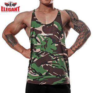 เสื้อกล้ามลายพรางคุณภาพสูง เสื้อผ้าผู้ชายแบบไม่มีแขน ระบายอากาศได้ดี รับสกรีนโลโก้ เสื้อกล้ามออกกำลังกาย - Product Image 4