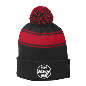 Unisex personalizado añadir su propio logotipo textos POM Beanie sombreros de invierno Logotipo de alta calidad gorros con bordado de precisión - Product Image 4
