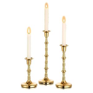 Vintage Inspired Handcrafted Aluminum Eco-Friendly Candle Stand for Christmas Easter Wedding Events for Living Room Dining <b>Table</b> - Product Image 5