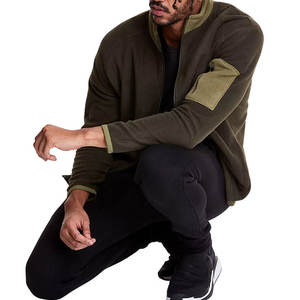 Veste en polaire tactique olive pour homme |   Couche intermédiaire thermique 330 GSM |   Vêtements de sport de haute qualité, conçus avec précision par OEM - Product Image 5