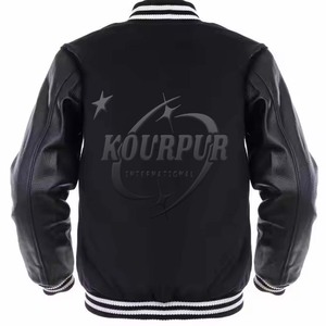 2025 dernière conception hommes grande taille université veste respirant col montant manteau d'hiver de haute qualité prix de gros - Product Image 3